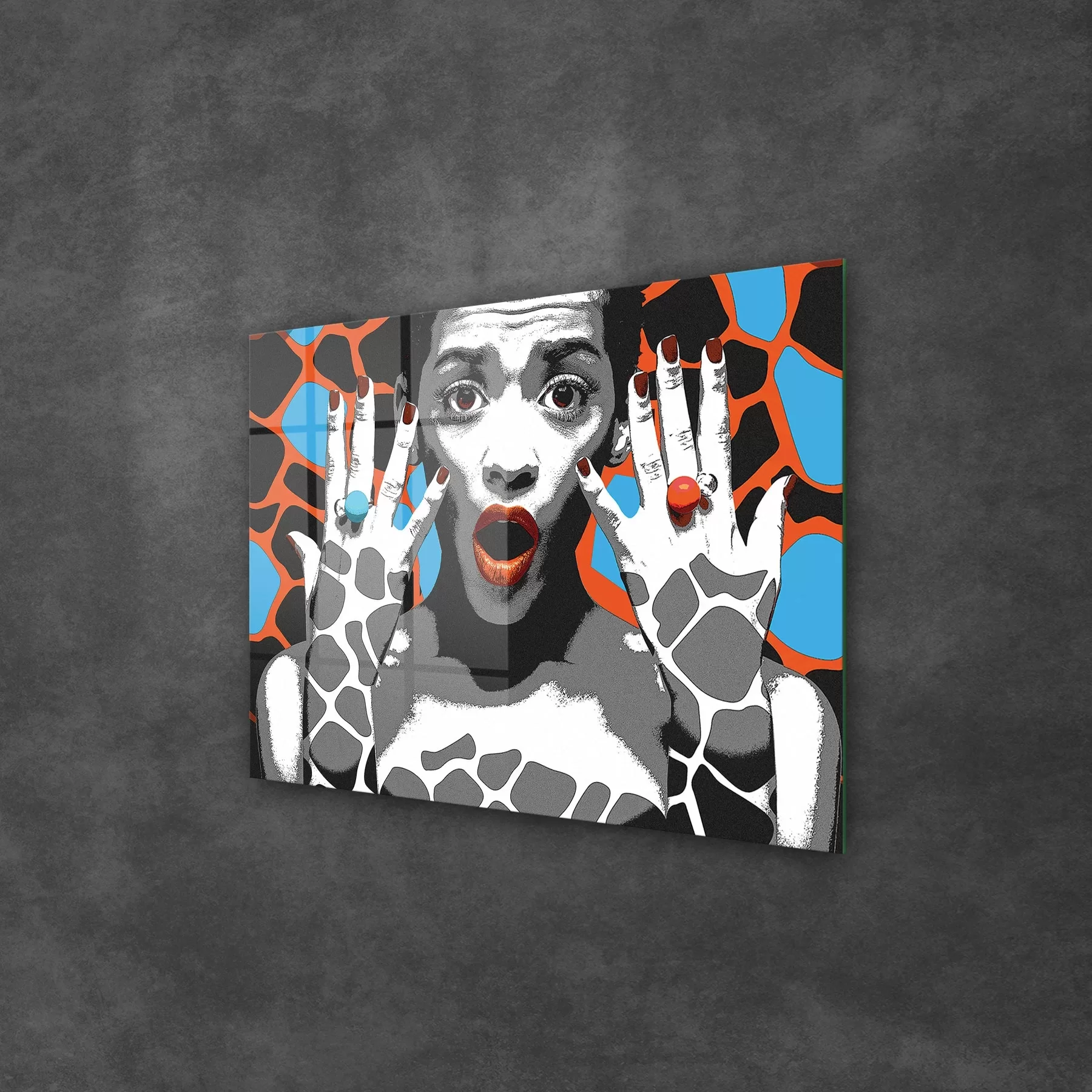 Picture of Decovetro Cam Tablo New Pop Art African Woman Style 50x70 cm