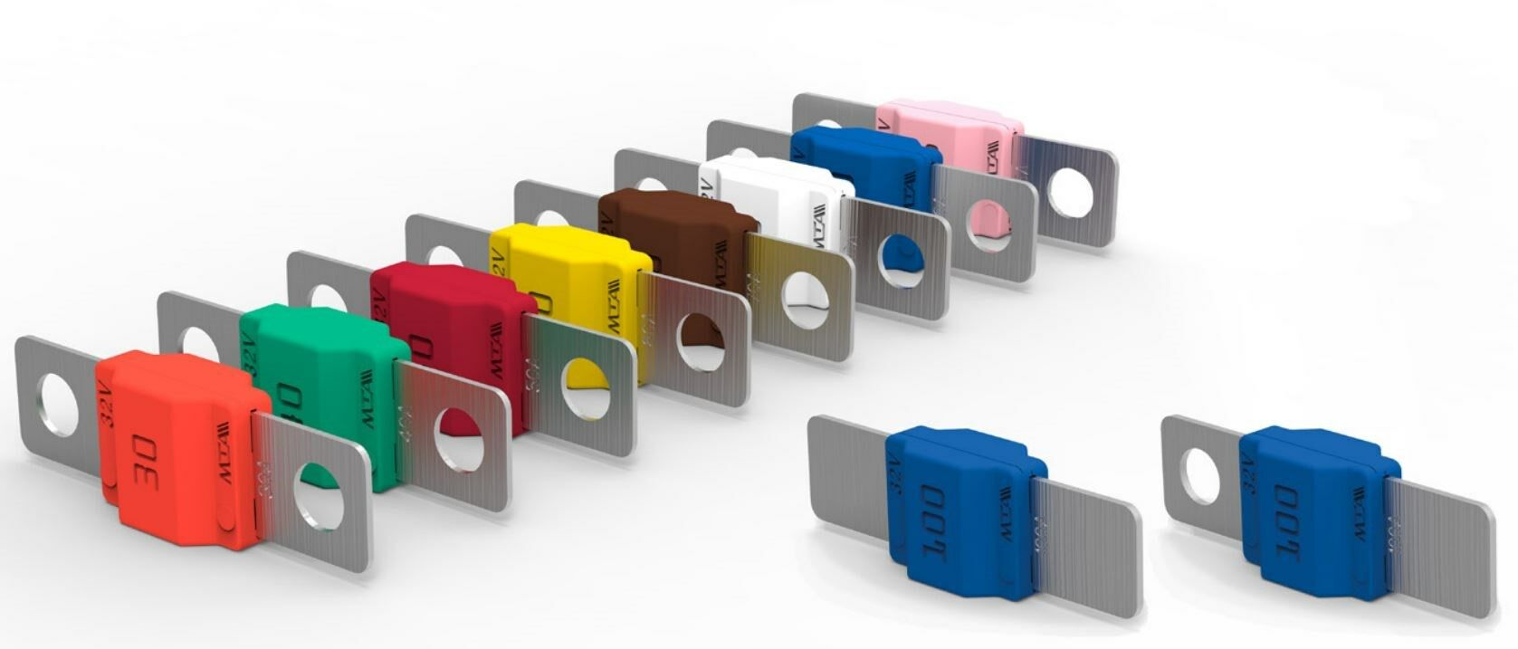 Picture of Midival Sigorta 100 Amper100A Mavi MT-A0602100