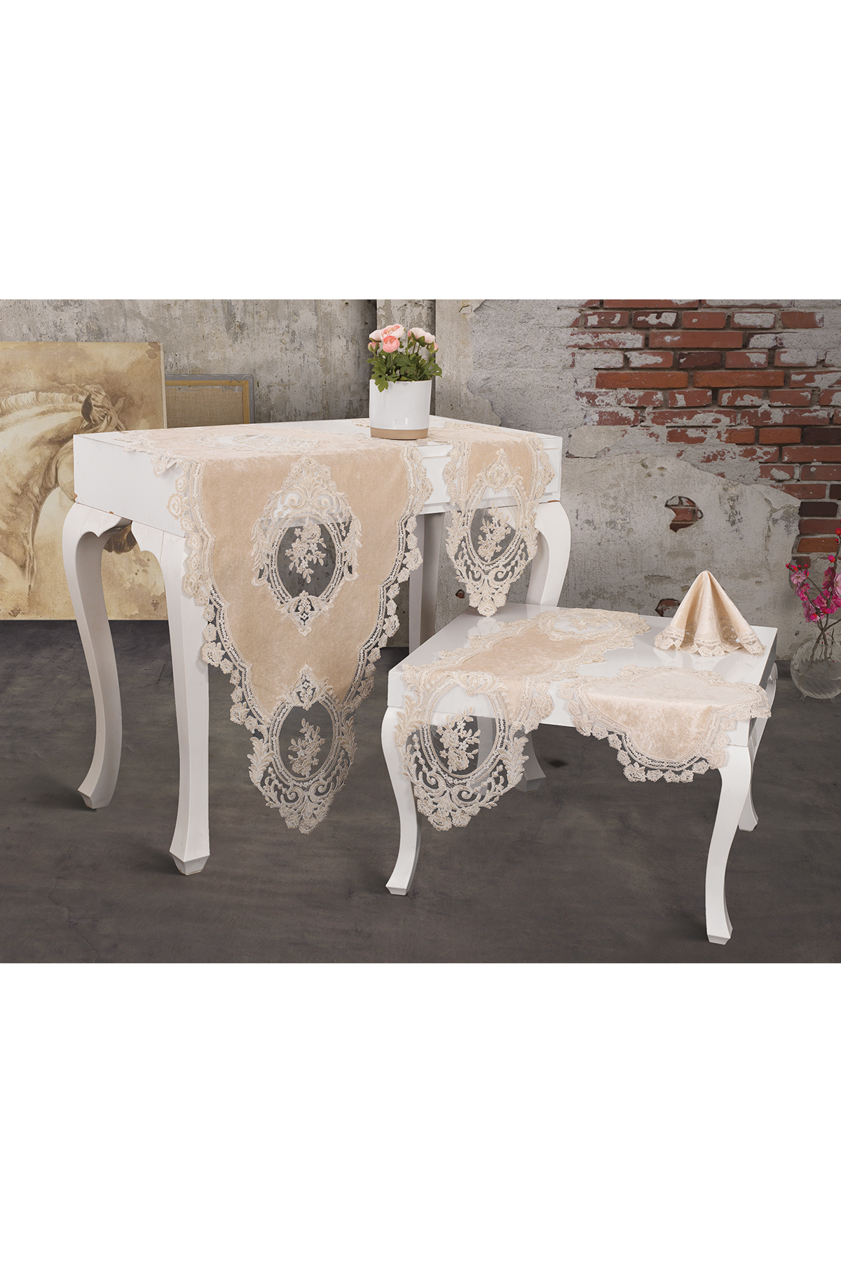 Picture of Kösem Kadife Salon Takımı 5 Parça