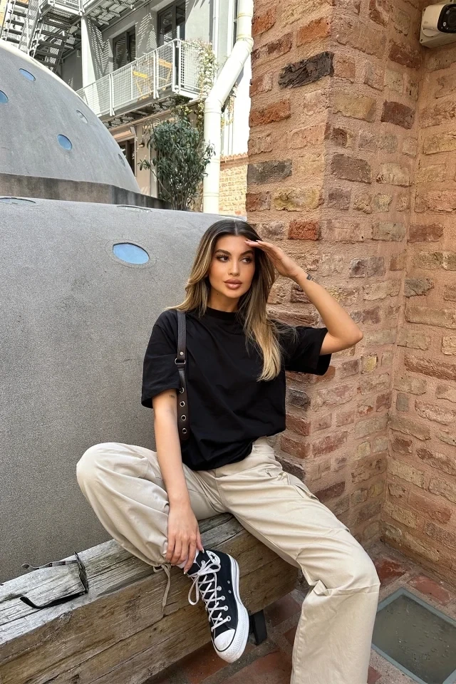 Picture of Black Wellness Gang Printed T-Shirt