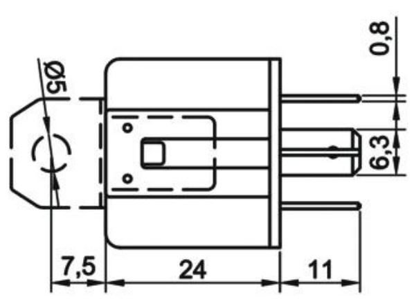 Picture of 12V 40A Mini Röle 4 Fişli Toz Korumalı 710140102