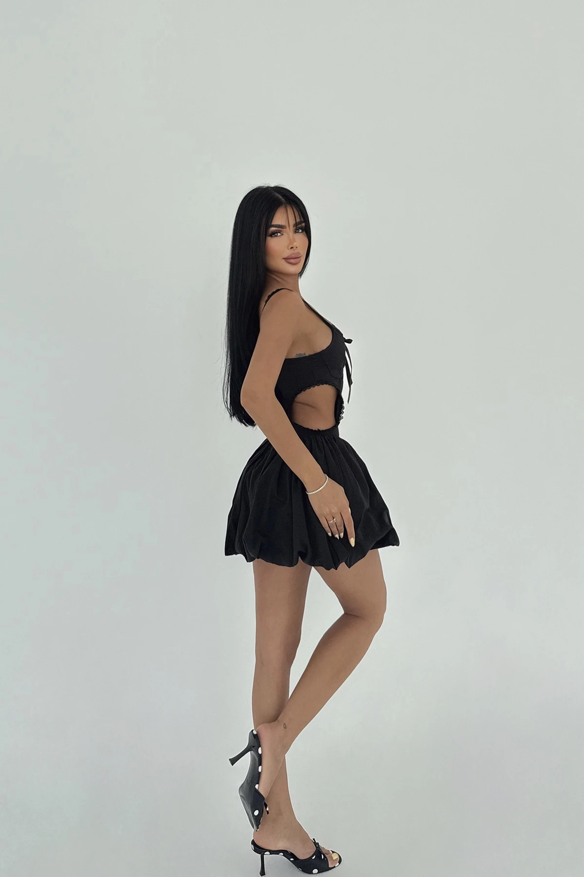 Picture of Black Strap Mini Dress