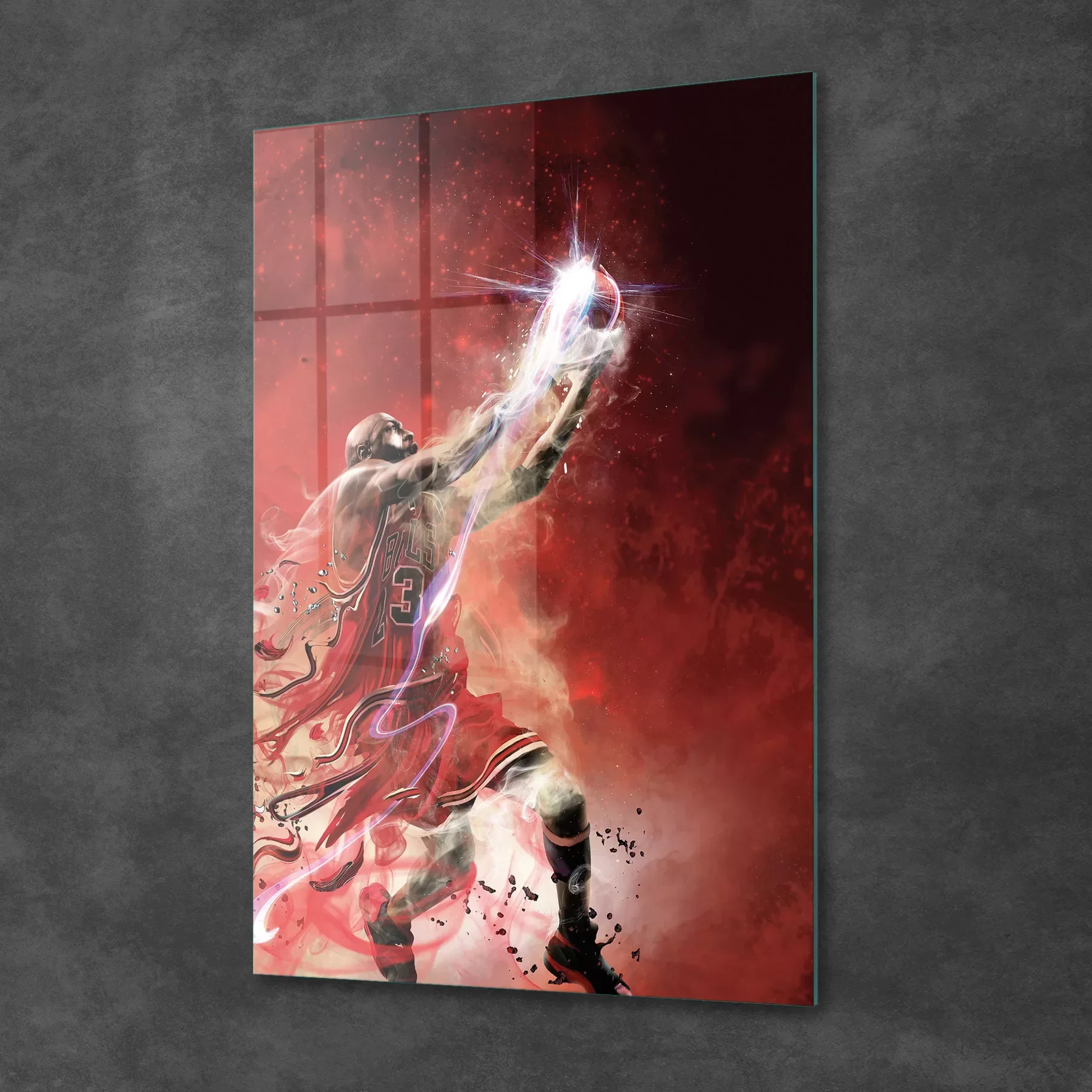 Picture of Decovetro Cam Tablo Flying Michael Jordan 70x100 cm