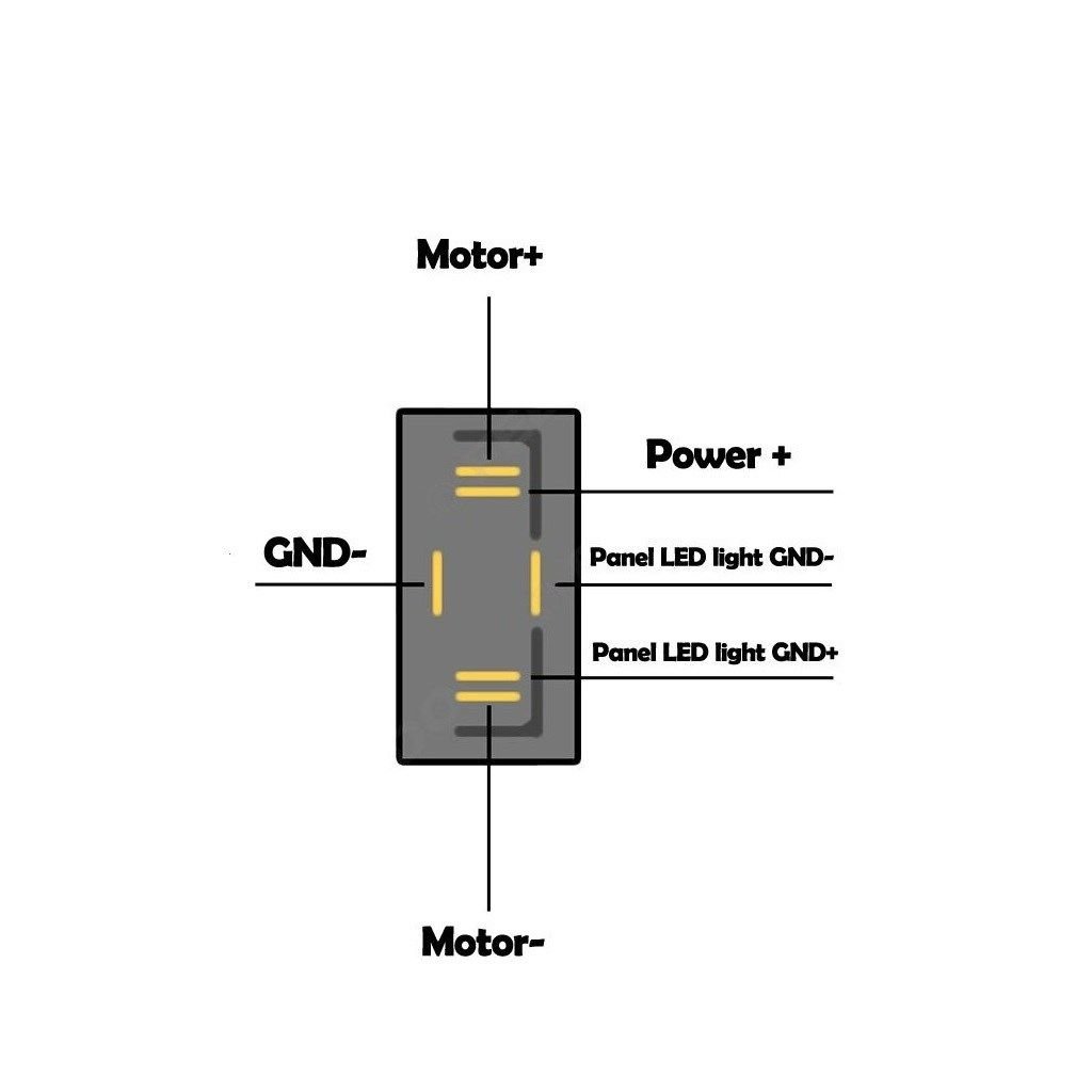 Picture of Cam Düğmesi Anahtarı Işıklı 6 Fişli Pinli Üniversal