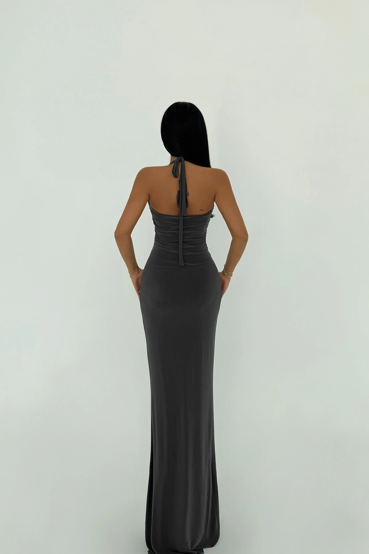 Picture of Anthracite Window Detail Dress