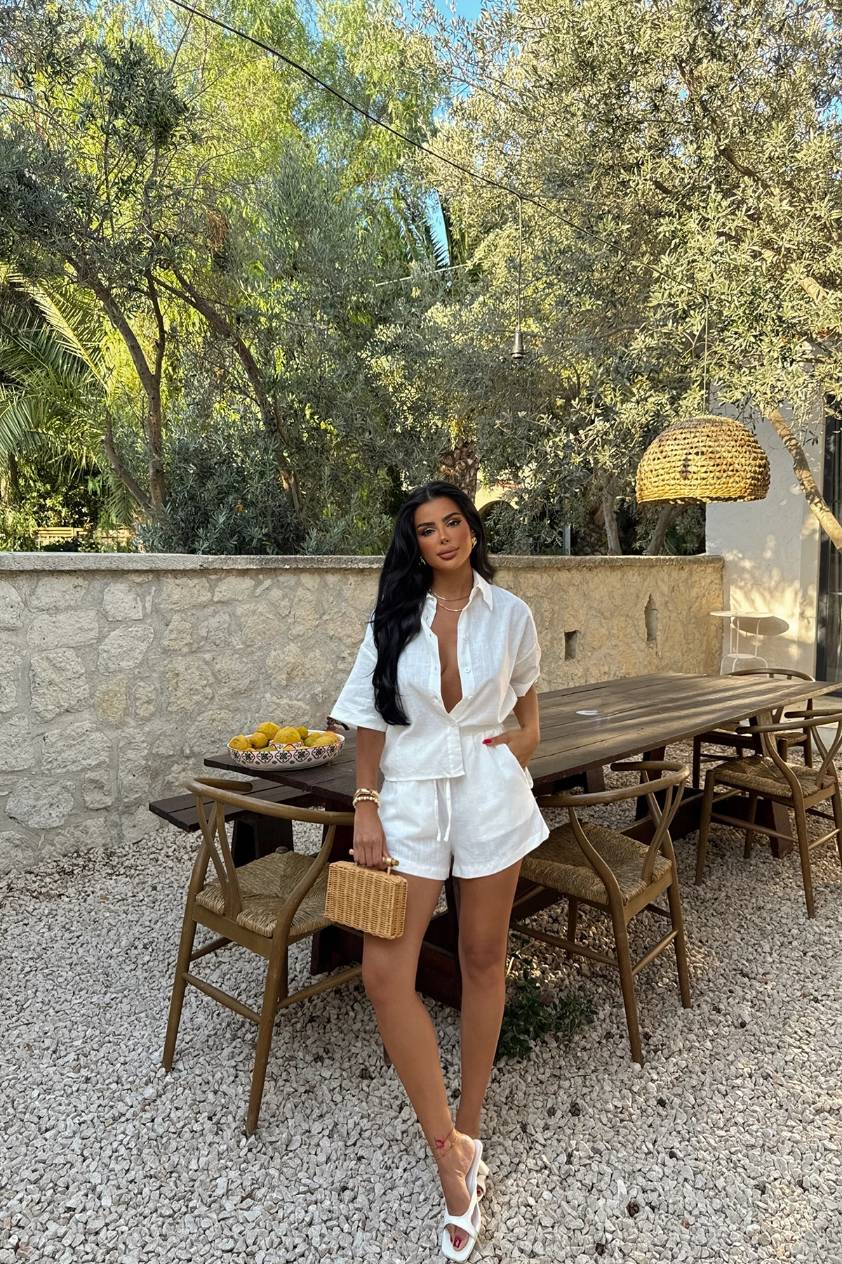 Picture of White Shirt Suit