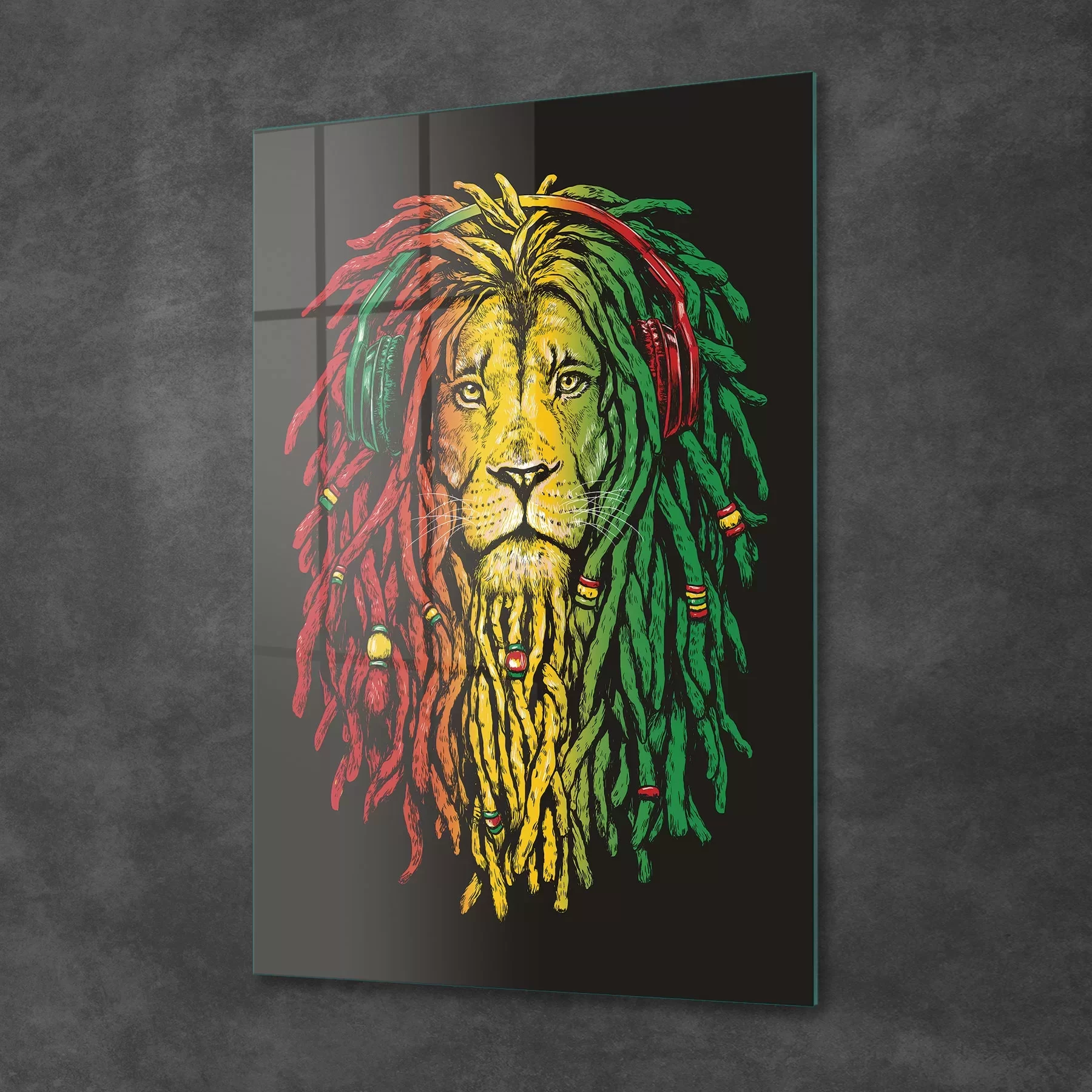 Picture of Decovetro Cam Tablo Pop Art Lion 50x70 cm