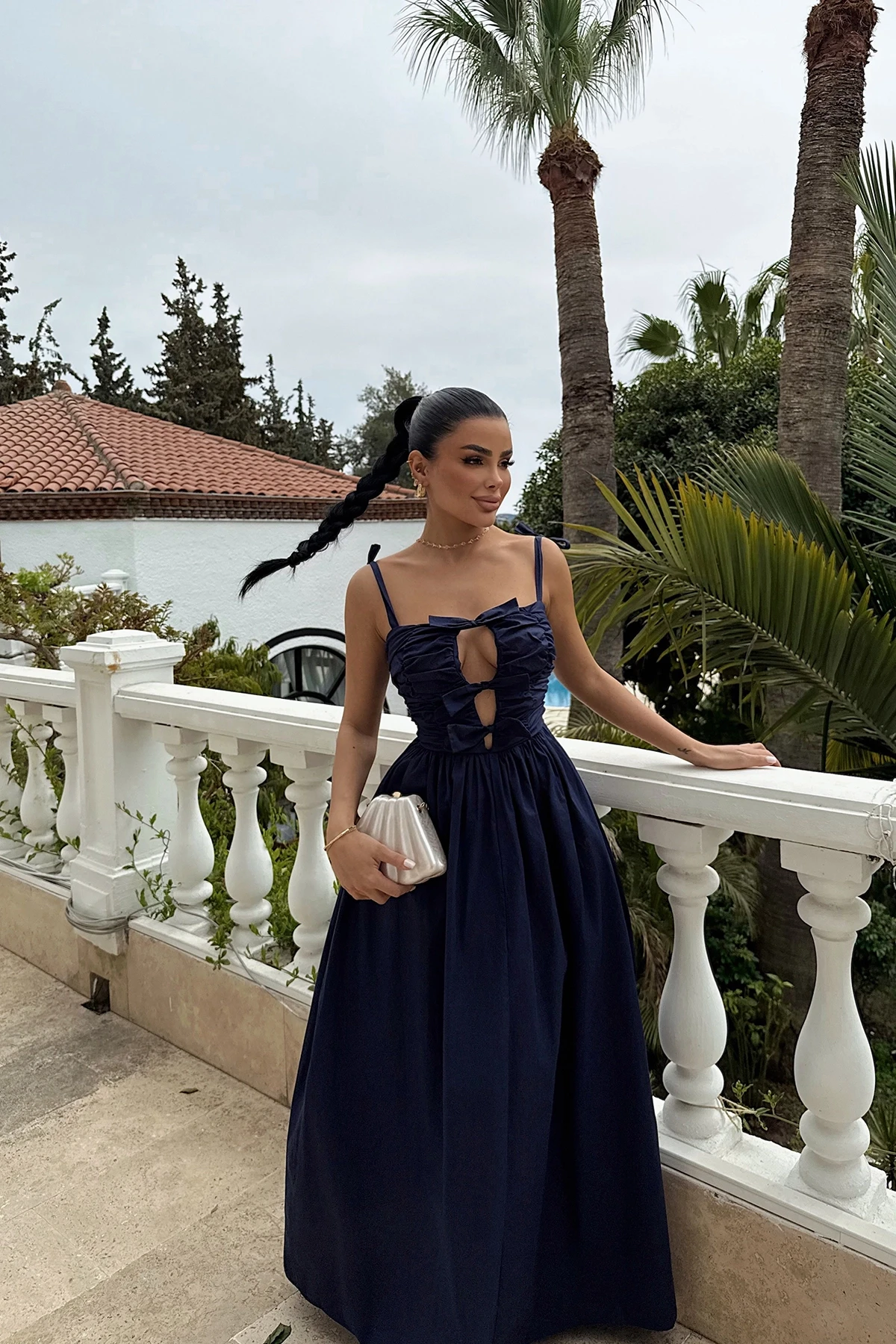 Picture of Navy Blue Mirabelle Long Dress