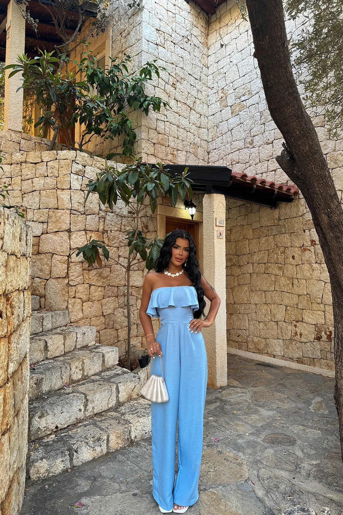 Picture of Blue Fedora Jumpsuit