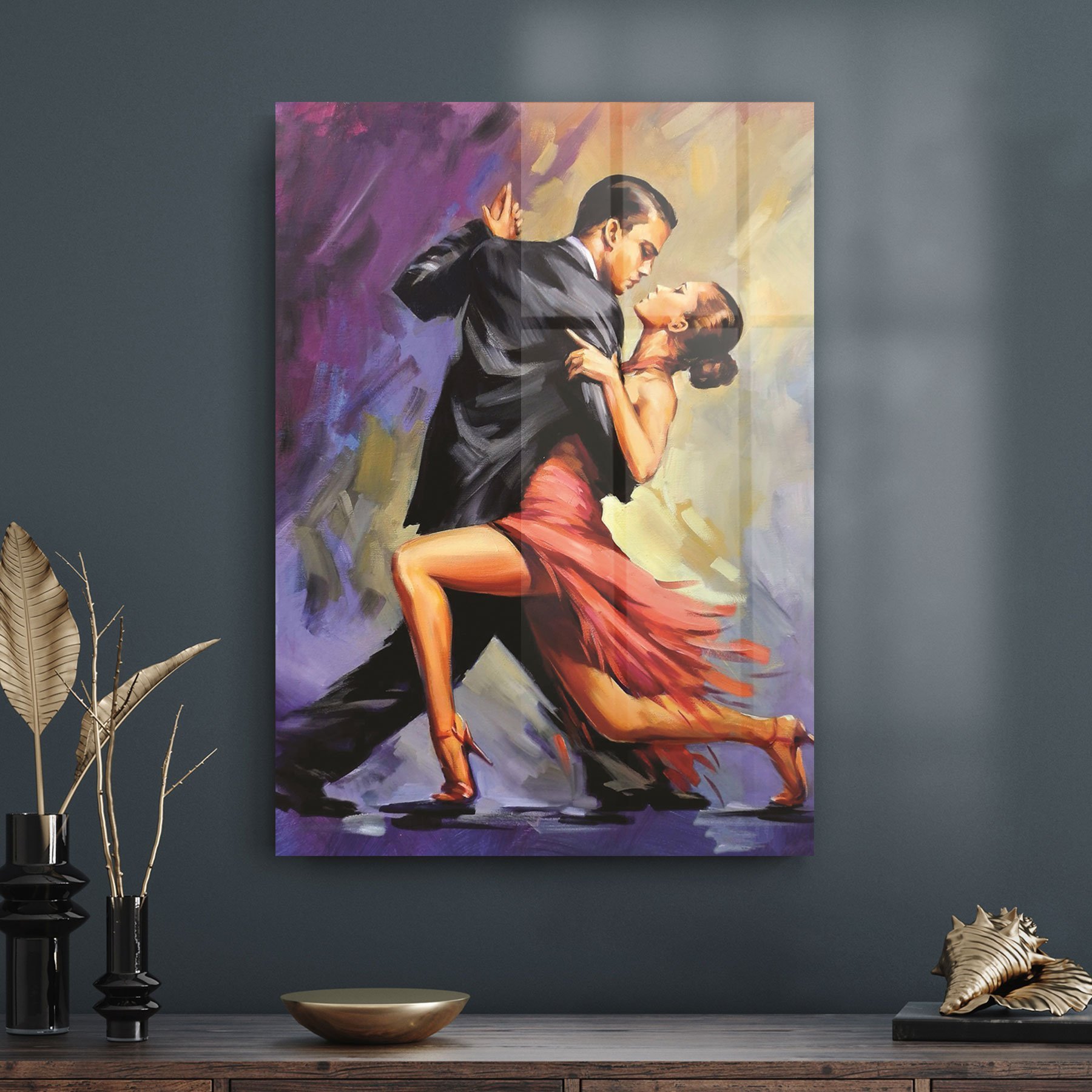 Picture of Decovetro Tango Dans Temalı Cam Tablo 50x70 cm