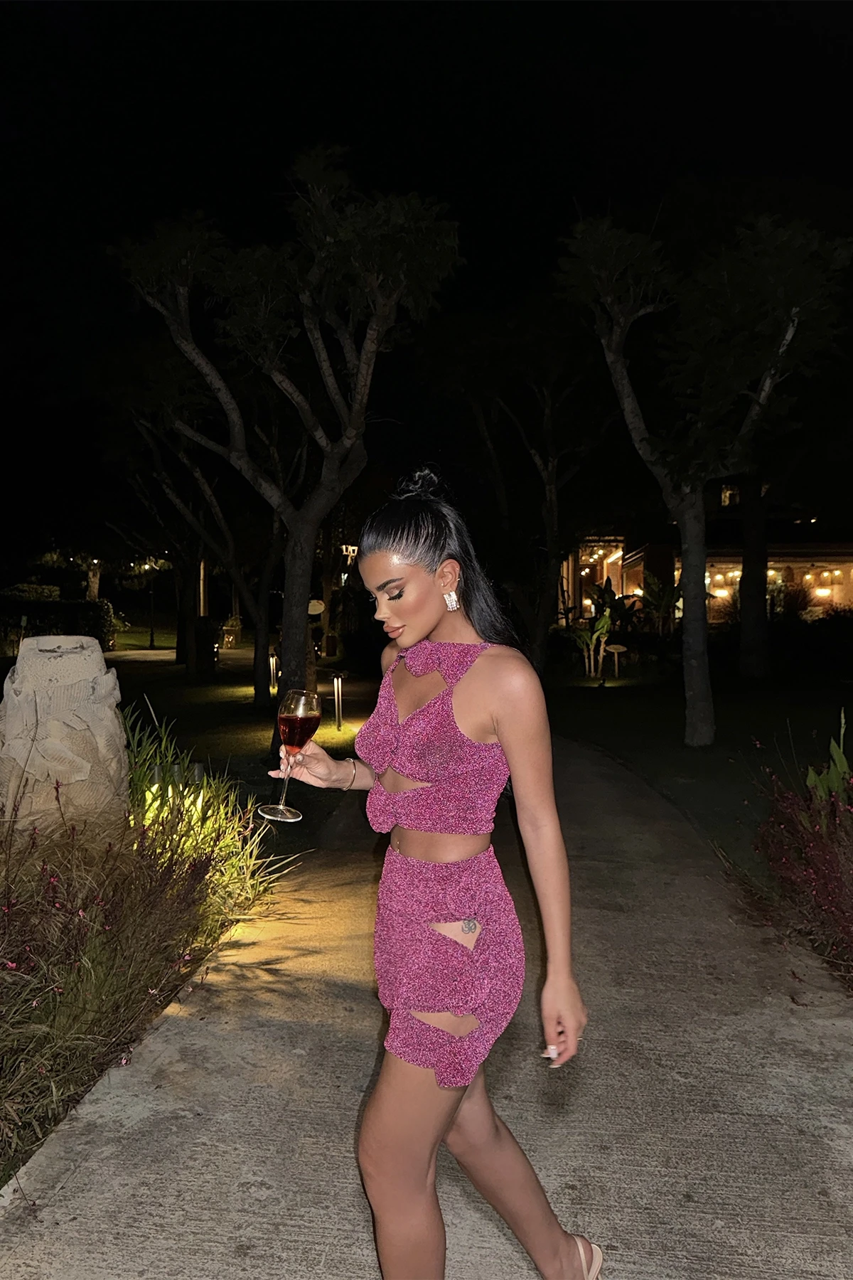 Picture of Dusty Rose Agnes Glitter Set