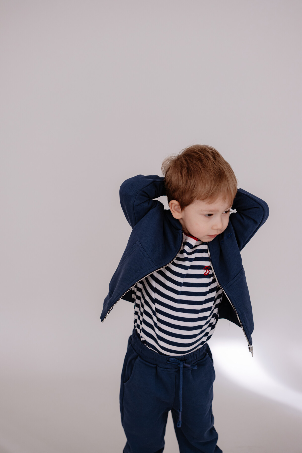 Picture of Uzun Kollu T-Shirt / Lacivert Çizgili