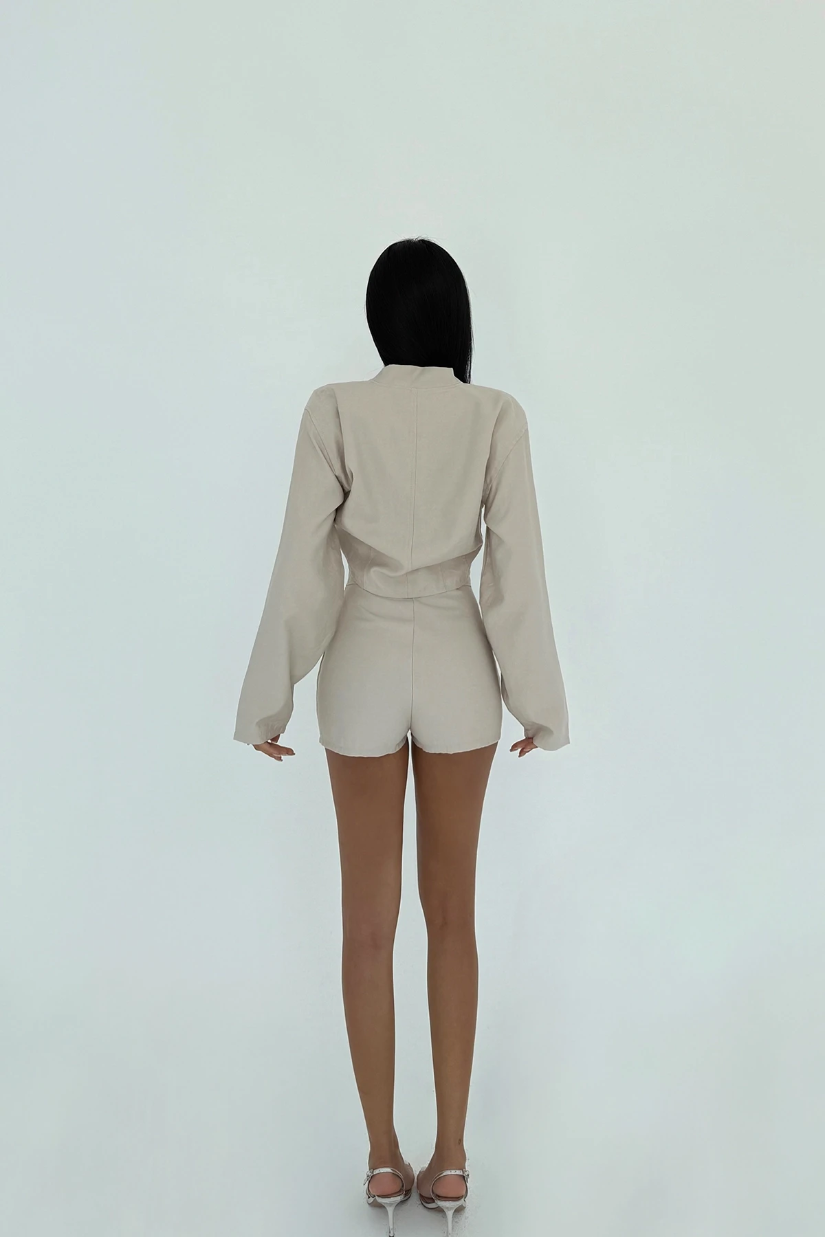 Picture of Cream Shorts Set