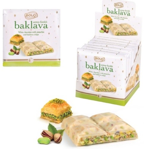 Picture of BAKLAVA SPRINKLED WHITE CHOCOLATE 70g