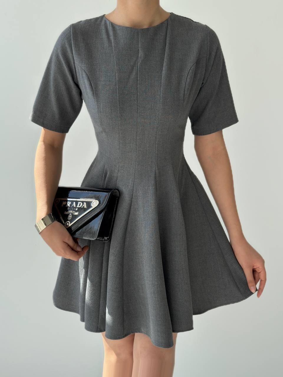 Picture of Crem Pliseli Elbise