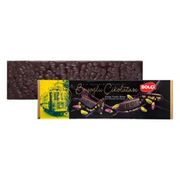 Picture of DARK CHOCOLATE WHOLE PISTACHIO TABLET 300g