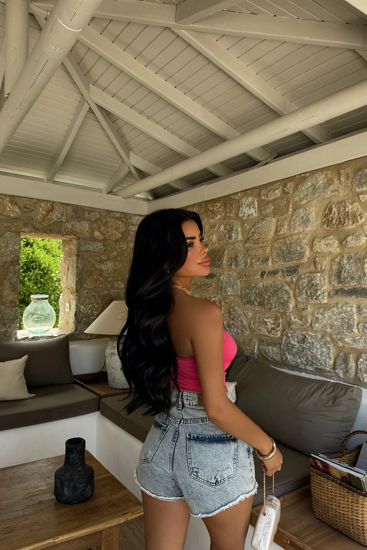 Picture of Fuchsia Window Detail Bodysuit