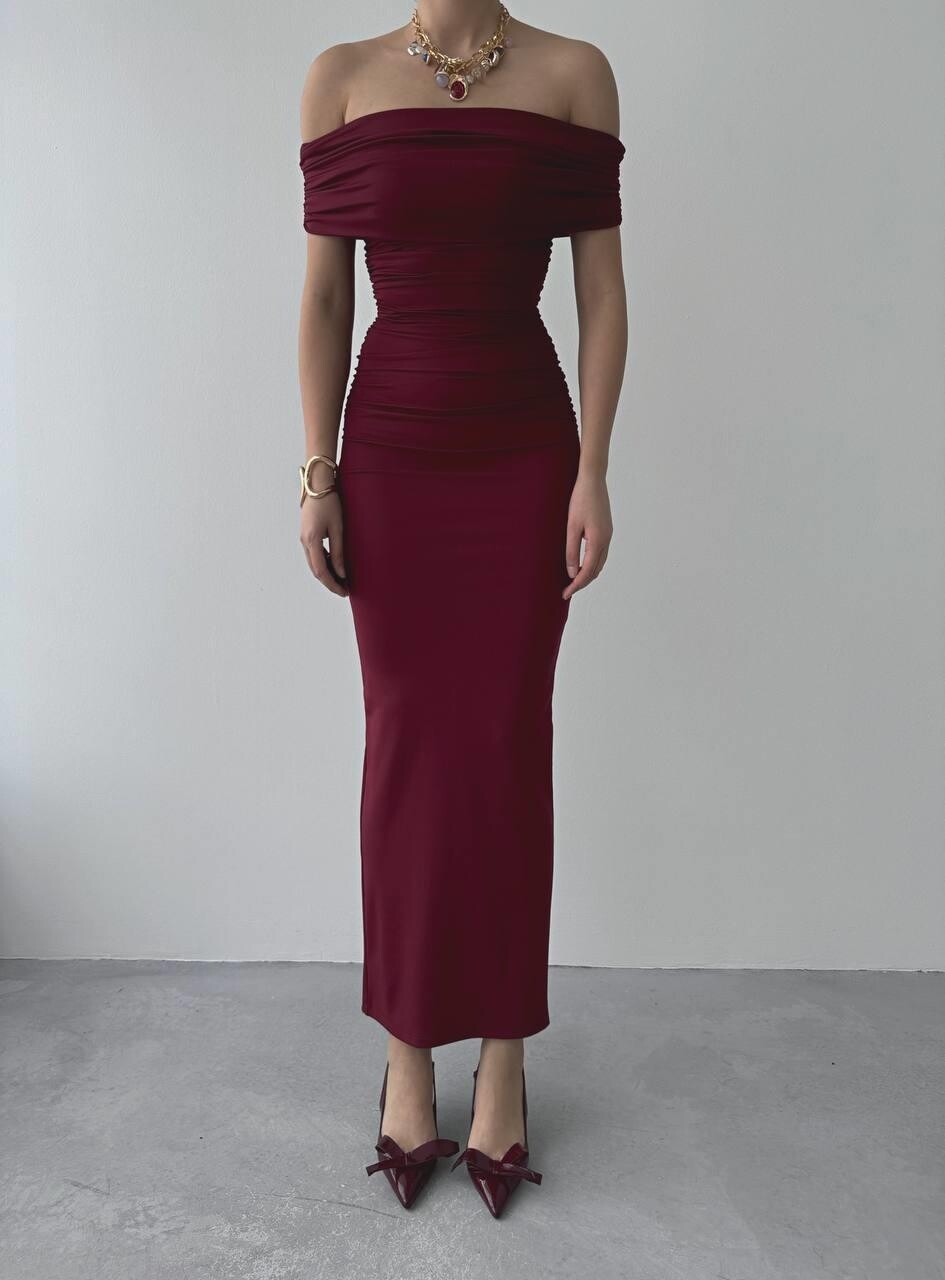 Picture of Milan Madonna Yaka Kalem Elbise