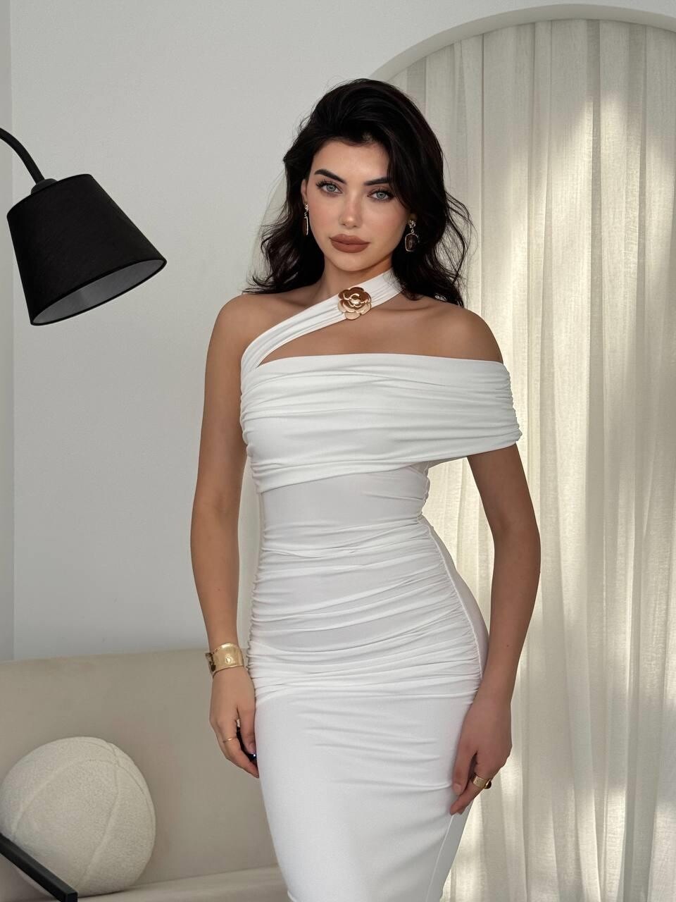 Picture of Reta Çapraz Omuz Elbise