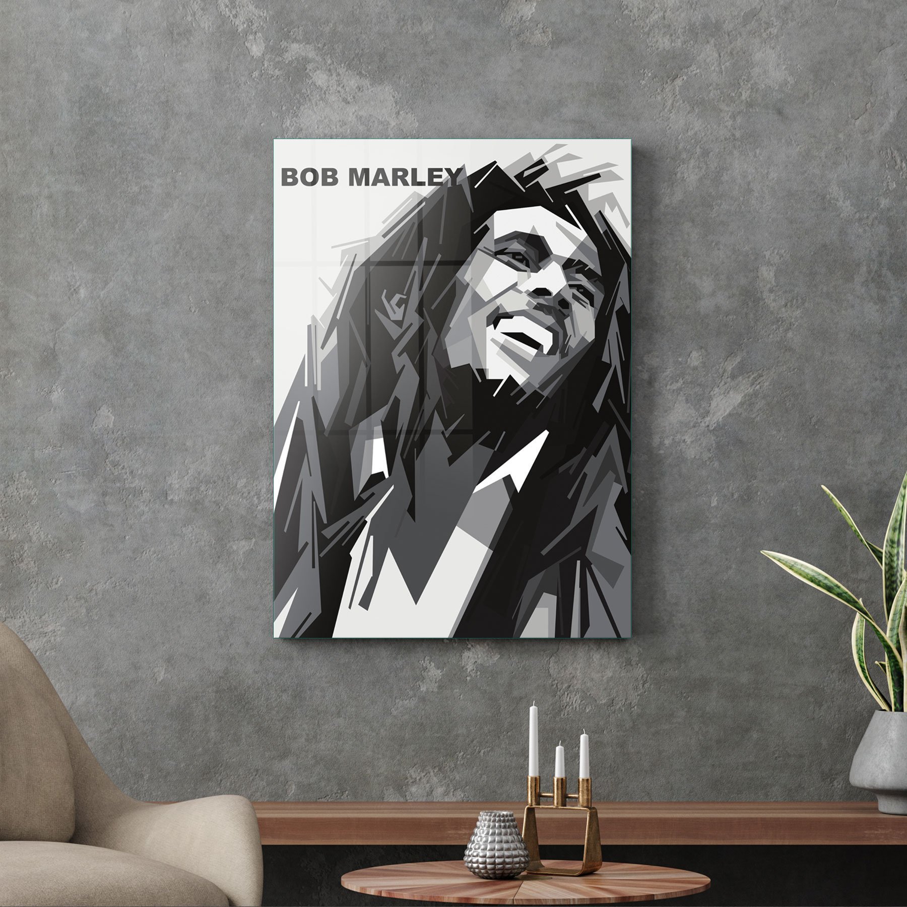 Picture of Decovetro Cam Tablo Bob Marley 70x100 cm