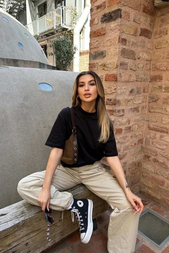 Picture of Black Wellness Gang Printed T-Shirt