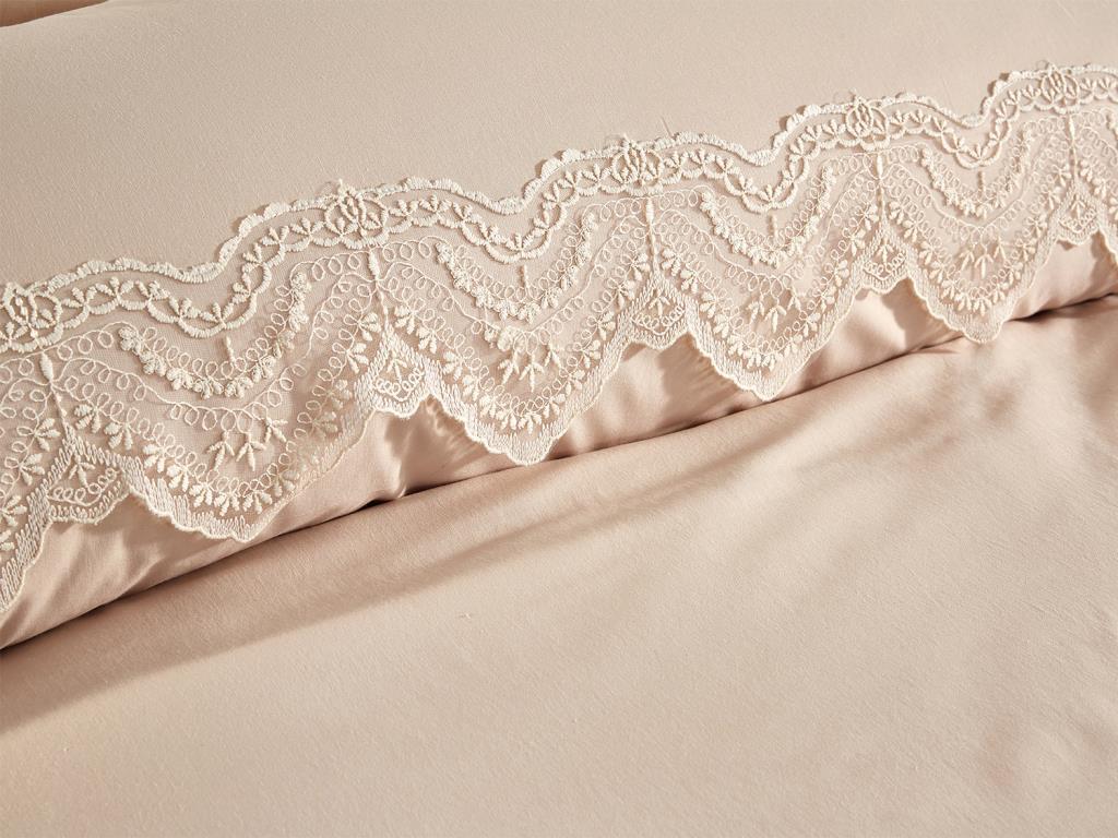 Picture of Fransız Dantelli Hanzade Çeyizlik Nevresim Takımı Cappucino