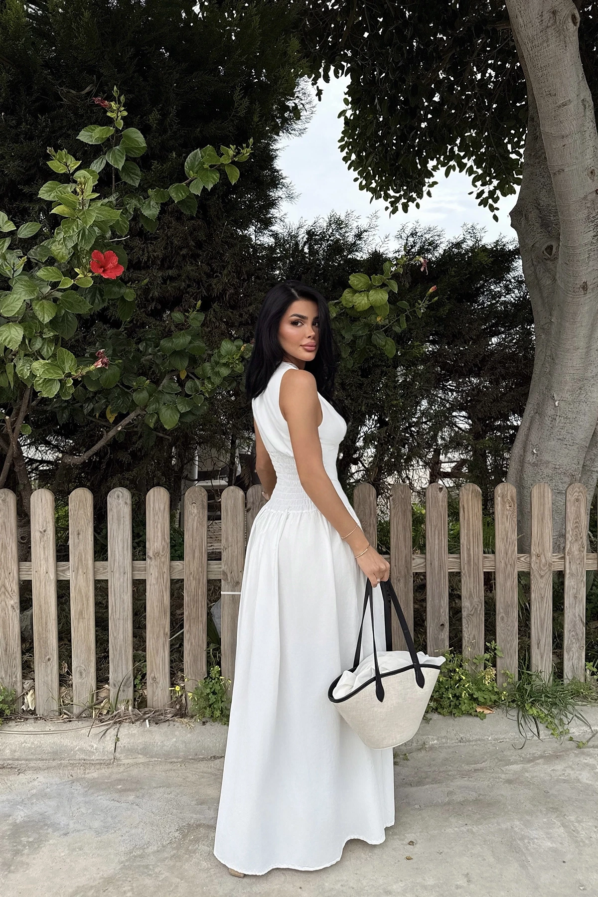 Picture of White Emilie Long Dress