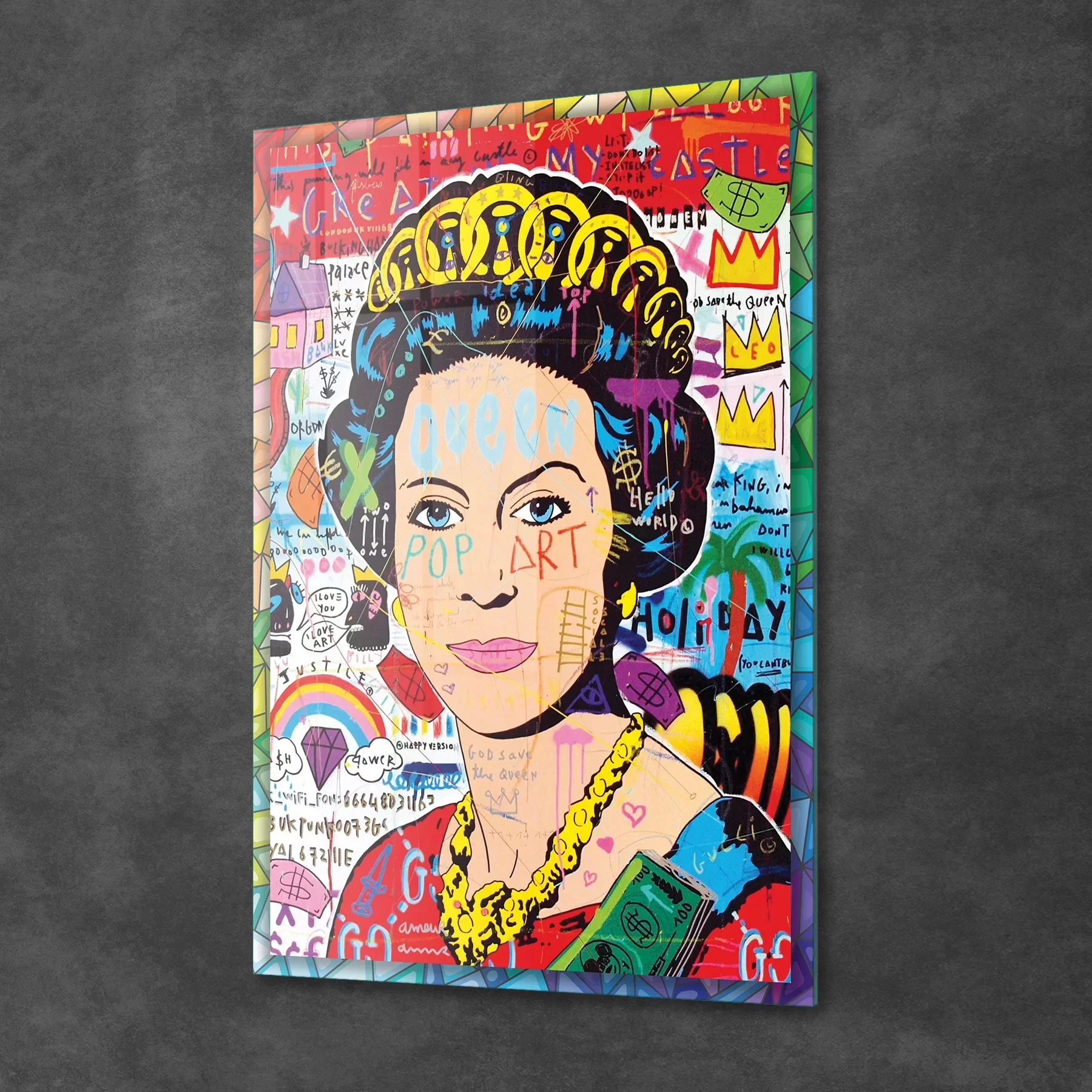 Picture of Decovetro Cam Tablo Pop Art Queen 50x70 cm
