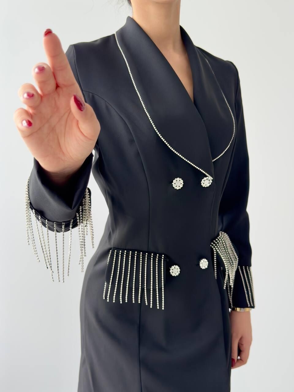 Picture of Girona Taşlı Ceket Elbise