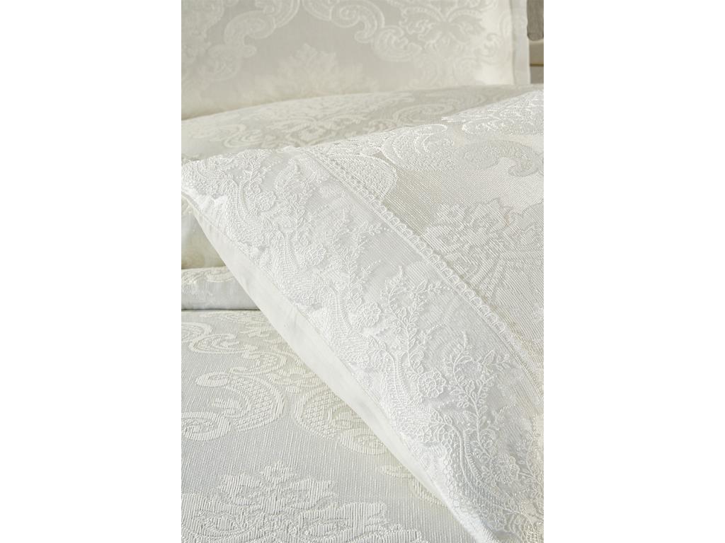 Picture of Fransız Dantelli Elani Yatak Örtüsü Krem