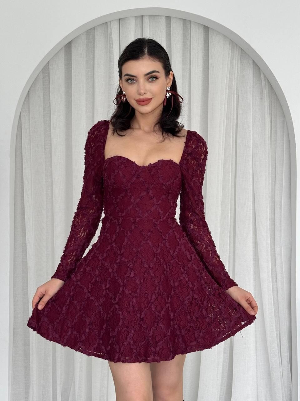 Picture of Fers Çiçek Detay Elbise