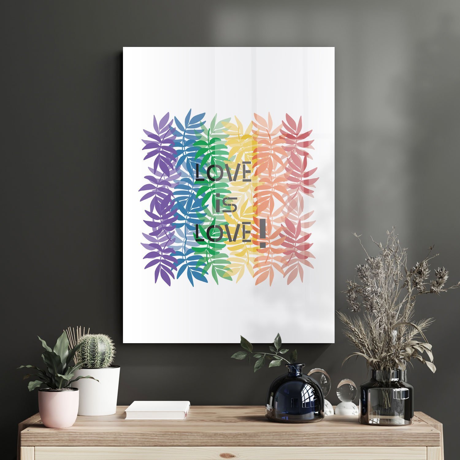 Picture of Decovetro Cam Tablo Love Is Love 50x70 cm