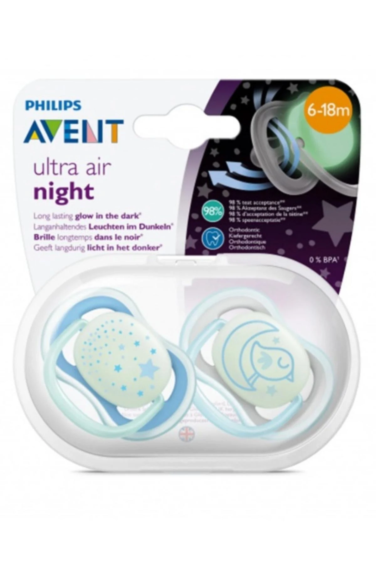 Picture of İkinci Şans - Philips Avent Ultra Air Gece Emziği 6-18 Ay Erkek