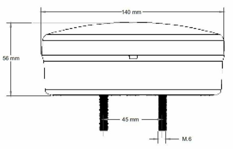 Picture of Yuvarlak Led Neon Hamburger Stop Lamba 12V 4 Fonksiyonlu