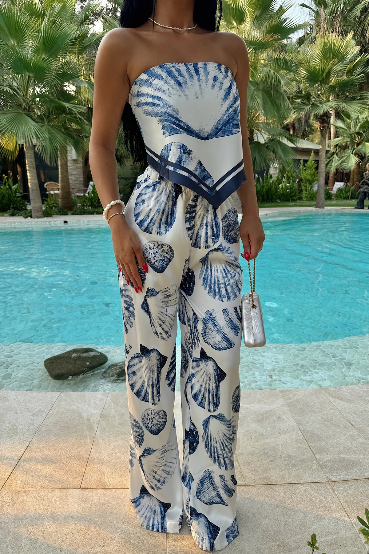 Picture of Batik Pattern Trousers Set