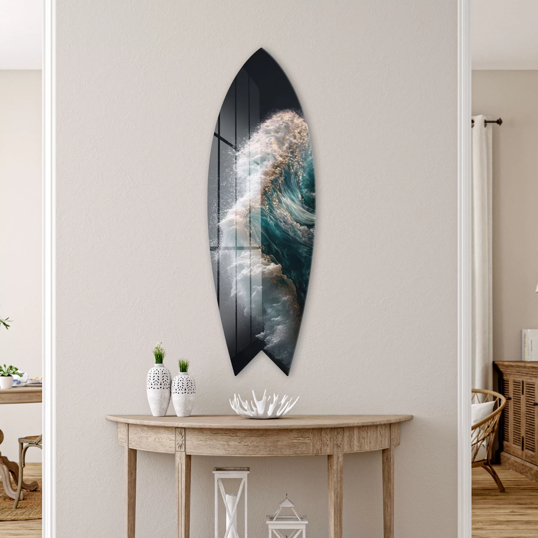 Picture of Decovetro ST 4118 Dekoratif Cam Sörf Tahtası 33x100 Cm