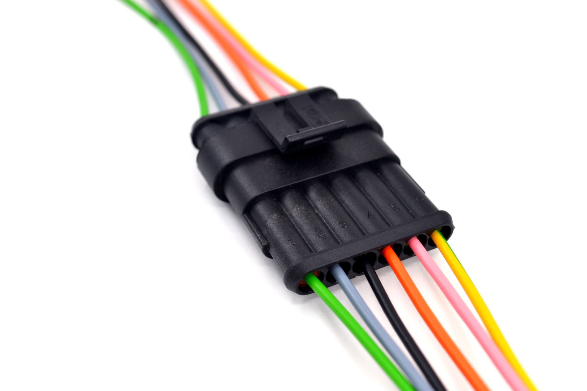 Picture of 1 Takım 6 Pin Kablolu Süper Seal Elektrik Soketi Su Geçirmez Konnektör MT-13