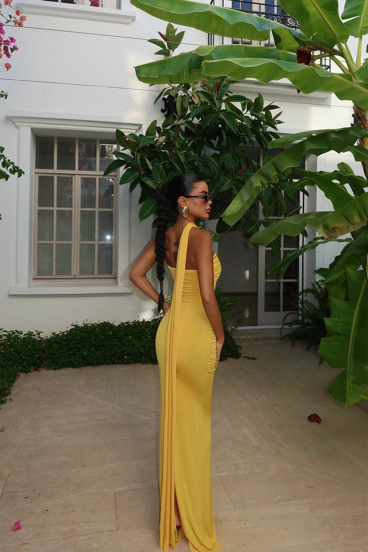 Picture of Yellow Coraline Multi-Lace Dress