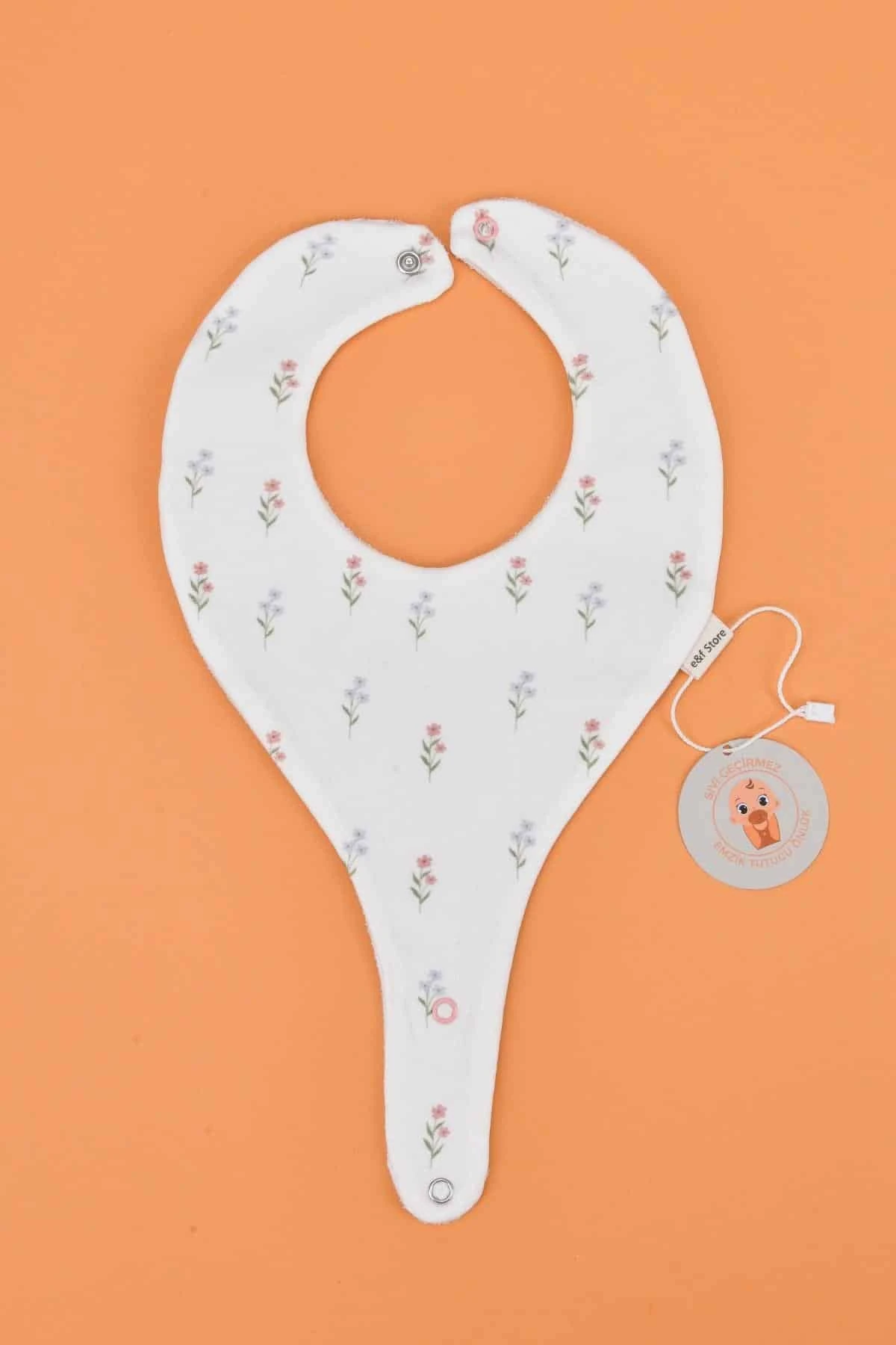 Picture of İkinci Şans - Sıvı Geçirmez Emzik Tutucu Mama Önlüğü - Çiçekler