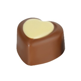 Picture of HEART - DARK GANACHE FILLED MILK & WHITE CHOCOLATE 2,4Kg