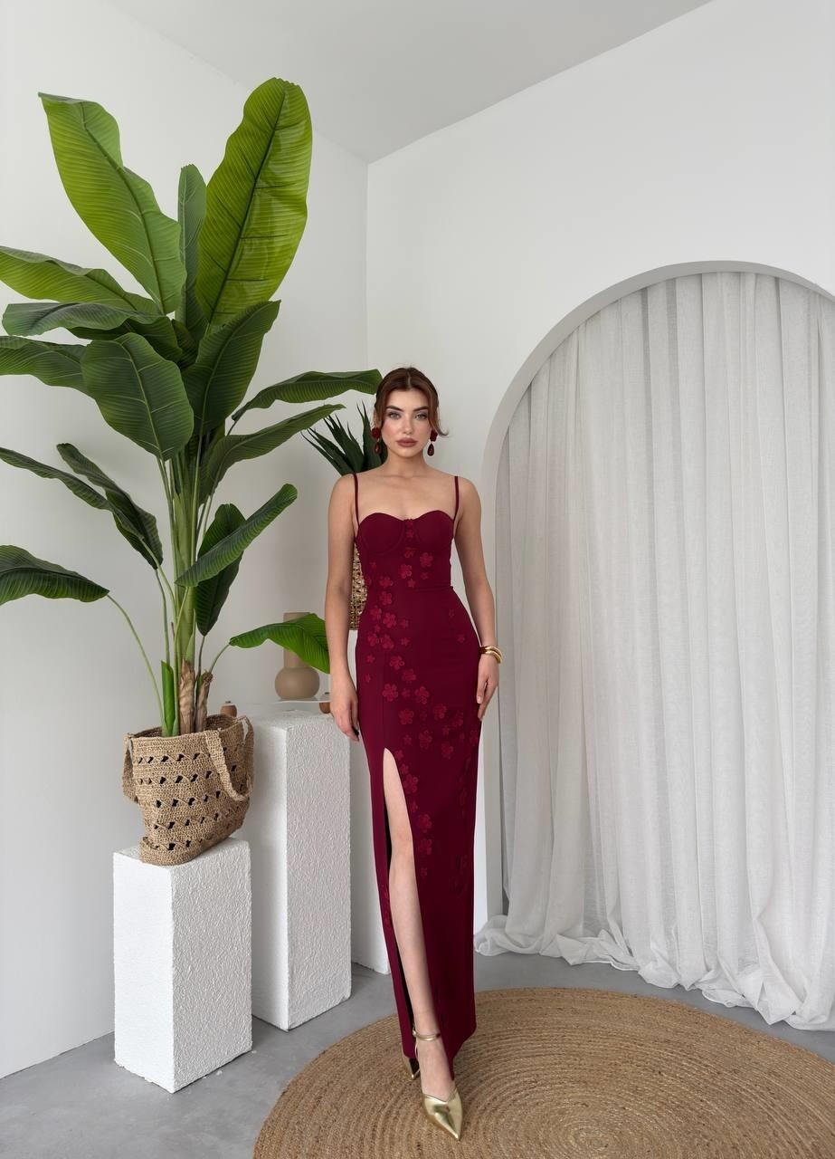 Picture of Stor Gül Detaylı Elbise