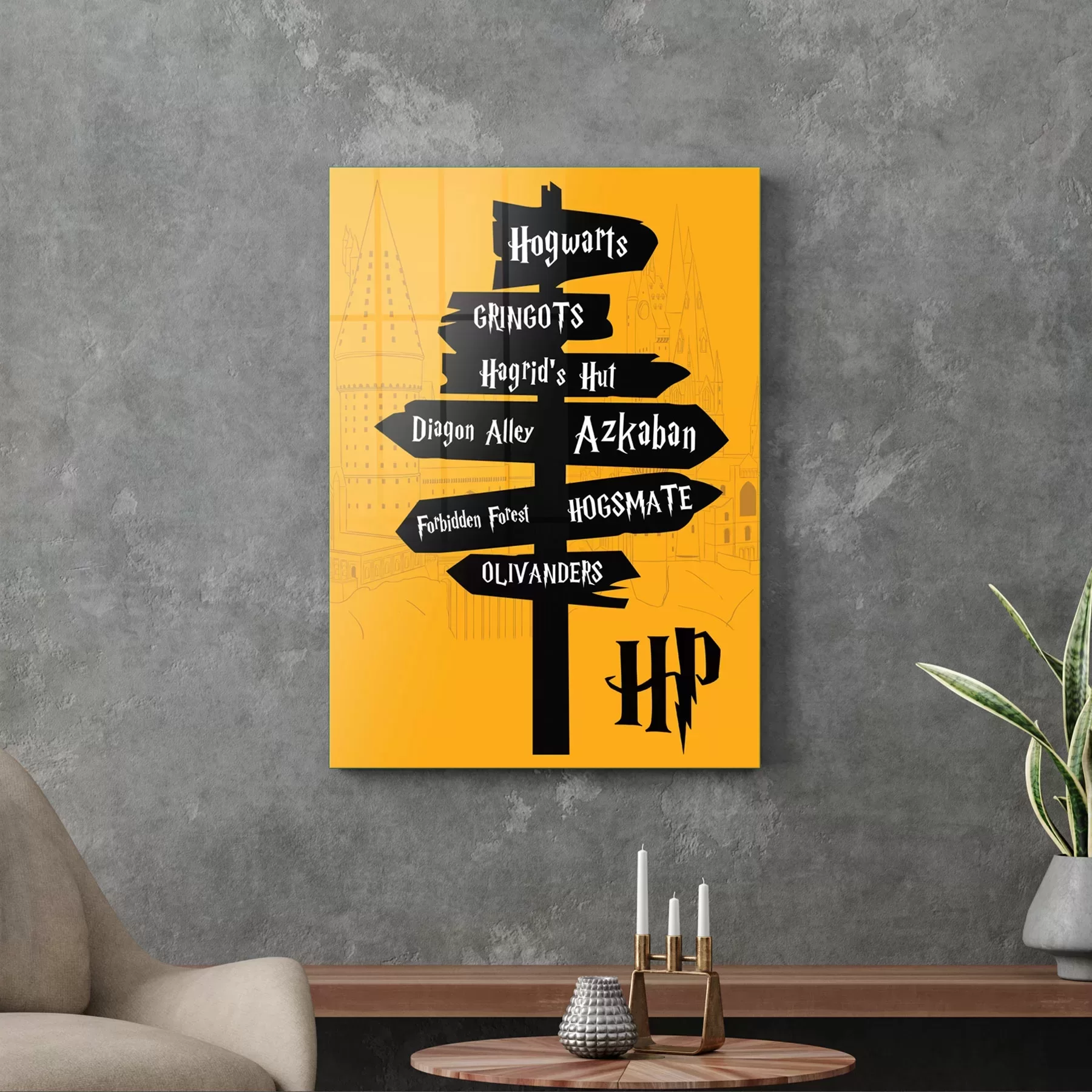 Picture of Decovetro Cam Tablo Harry Potter Sign 30x40 cm