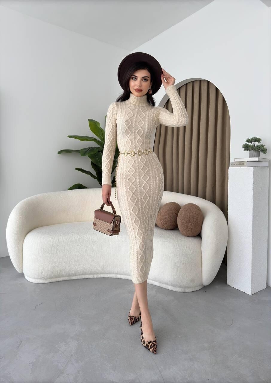 Picture of Avila Boğazlı Triko Elbise