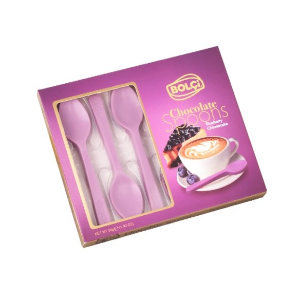 Picture of BLUEBERRY CHEESECAKE CHOCOLATE SPOONS 54g