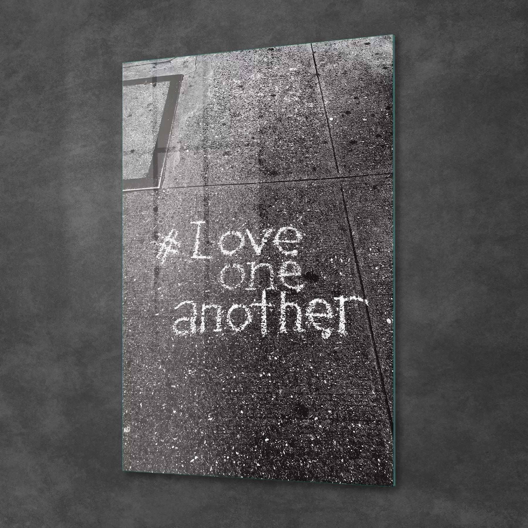 Picture of Decovetro Cam Tablo Love One Another 30x40 cm