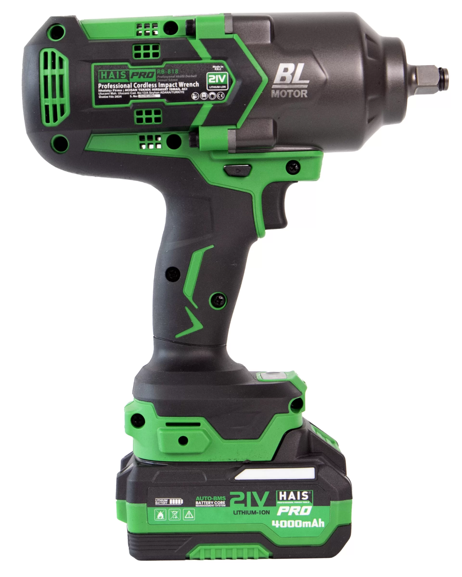 Picture of HAISPRO Profesyonel Darbeli Somun Sıkma 1300 Nm 21 V