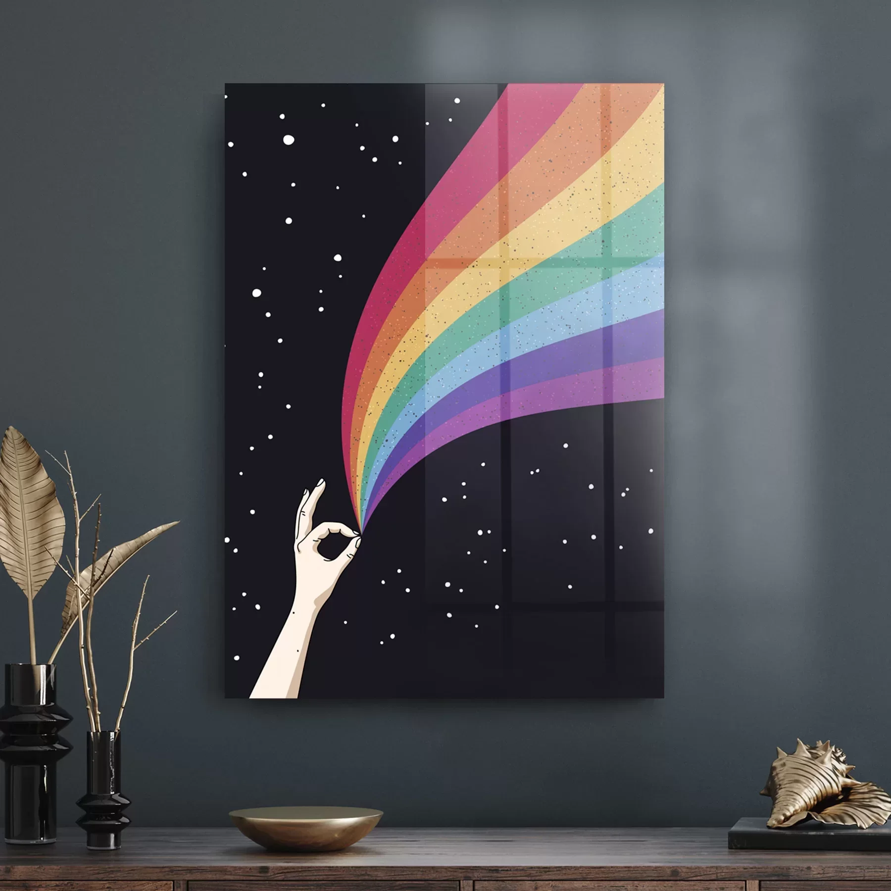 Picture of Decovetro Cam Tablo LGBT Rainbow 30x40 cm
