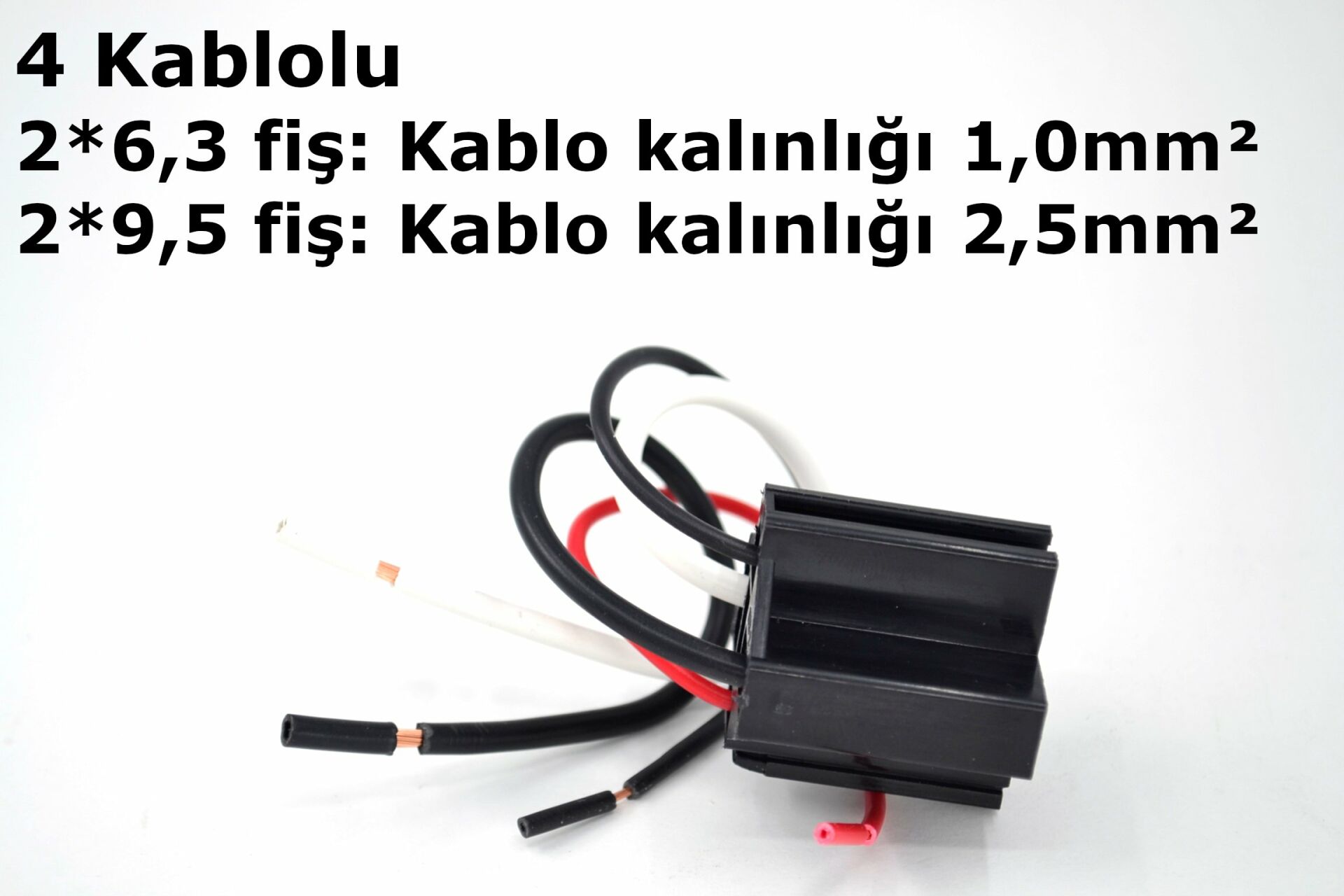 Picture of 4 Kablolu Güç Röle Soketi 80A Kalın Bacak Fiş Uyumlu MT-51