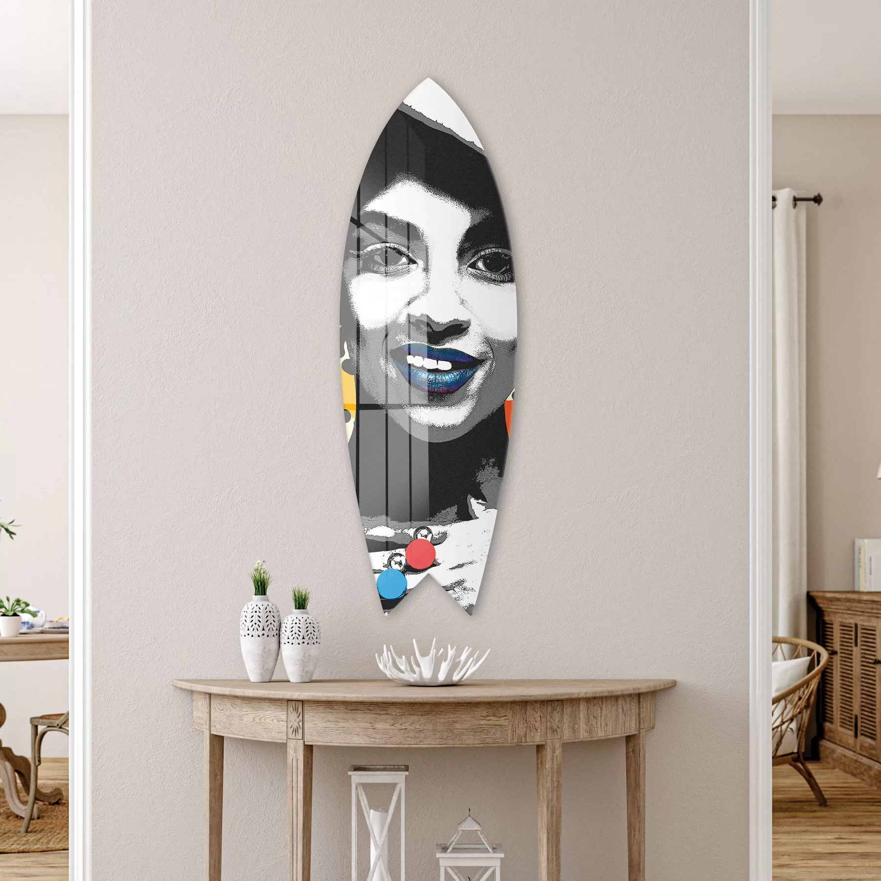 Picture of Decovetro ST 4086 Dekoratif Cam Sörf Tahtası 33x100 Cm