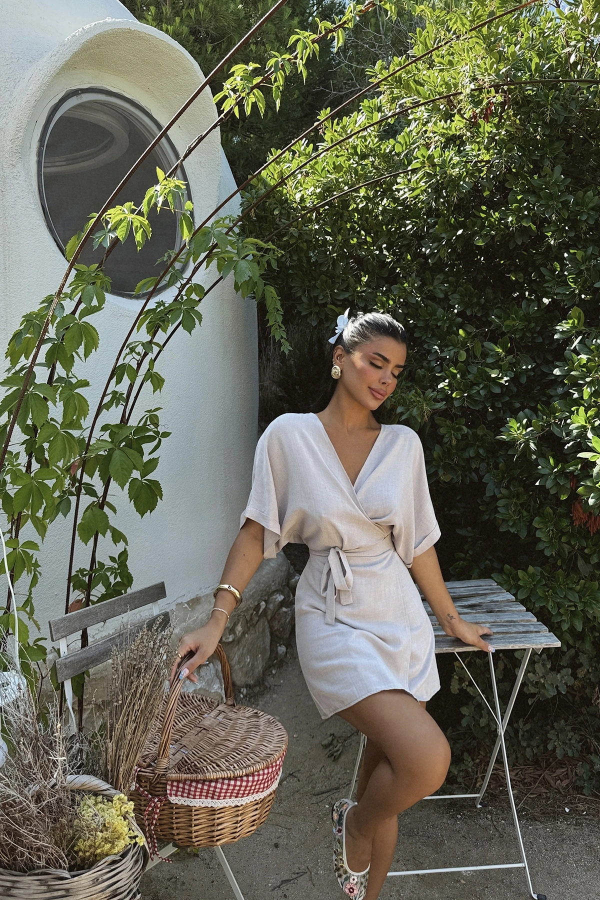 Picture of Mink Melin Linen Dress